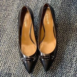 Coach pointed toe pumps